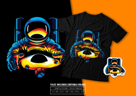 A Bold Astronaut Graphic for Modern Crafters