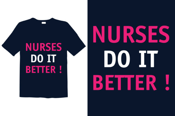 A Clean and Professional Nurse T-shirt Design for Modern Content Graphics