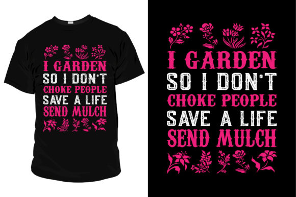 A Graphic Designer's Take on the Charming Garden T-Shirt Template