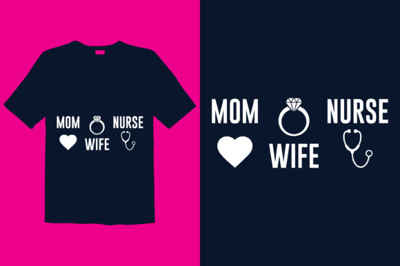 A Nurse T-shirt Design for Branding Graphics and Print Templates