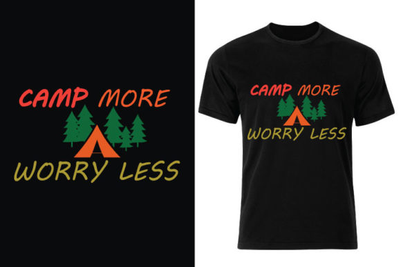 A Review of Camp More Worry Less as a Graphics & Print Template Asset