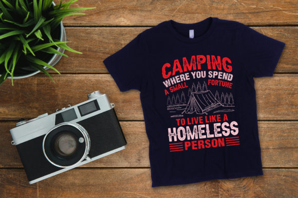 A Versatile Camping Vector for Graphics & Print Templates