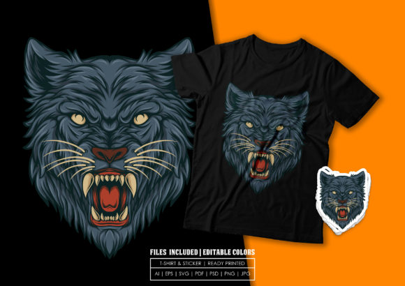 A Wolf Head Illustration as a Versatile Brand Design Asset
