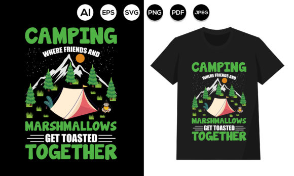 Camping Friends & Marshmallows: A Review for Graphics & Print Projects