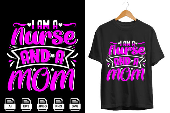 Mom Nurse Graphics for Print Template Projects