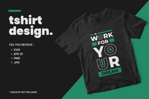 The Work for Your Dream Quote Graphic for Website Editorial Use