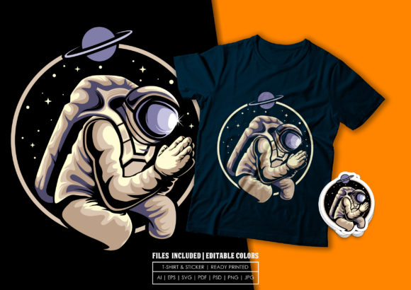 Using the Astronaut Pray Graphic for Local Business Branding